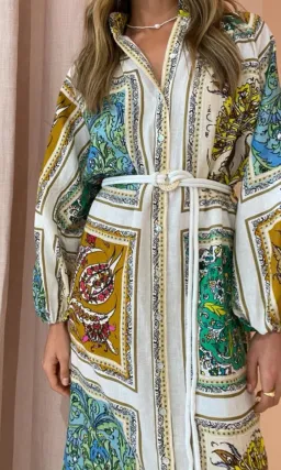 Alemais Delphine Shirtdress Multi Size 8 for rent on The Volte - image 2