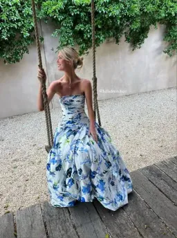 Aje Violette Bubble Hem Maxi Dress Lavenders of Provence Floral Print Size 8 for rent on The Volte - image 3