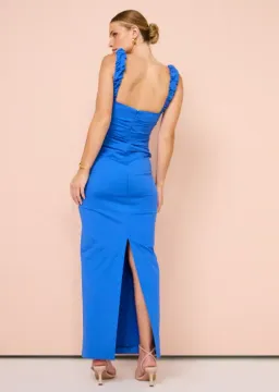 Sir The Label Azul Balconette Gown Cobalt Blue Size 1 / AU 8 for rent on The Volte - image 3