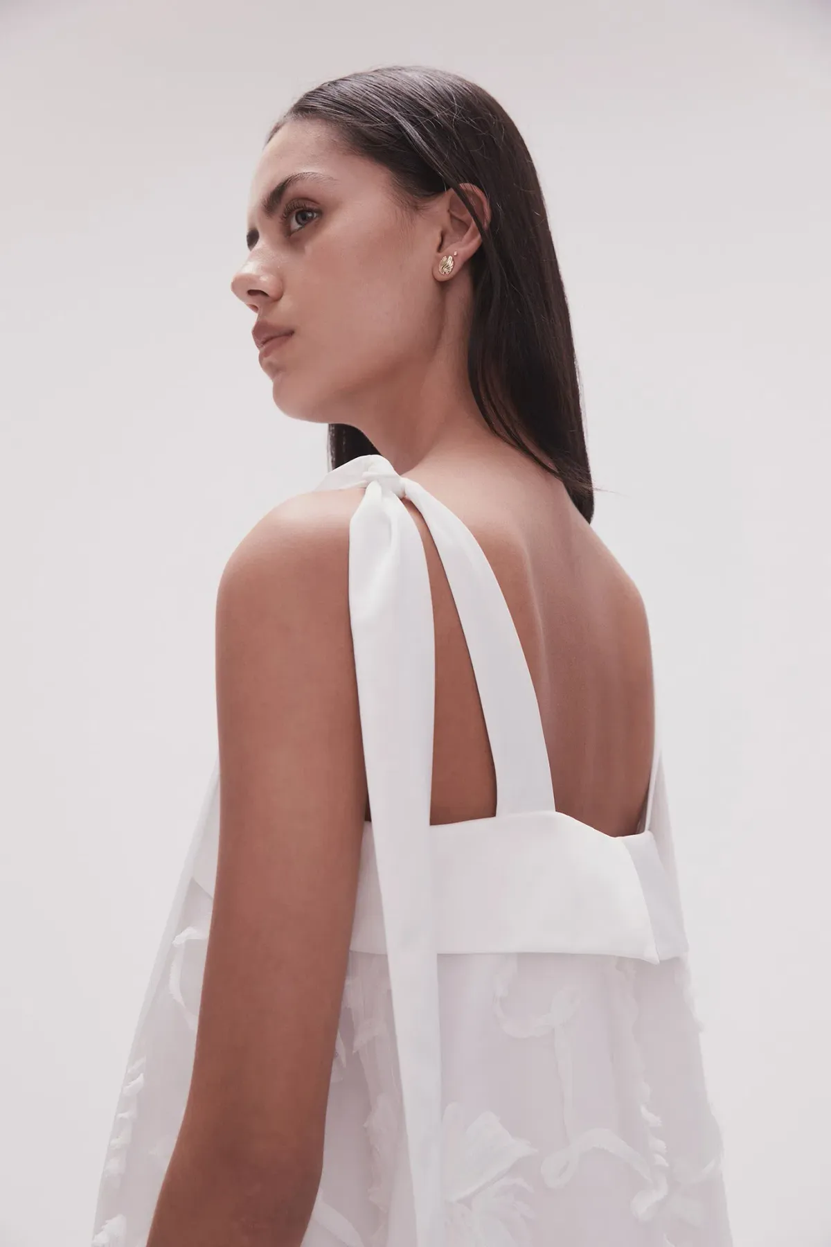 Aje Ursula Midi Dress Ivory Size 14 - Image 2