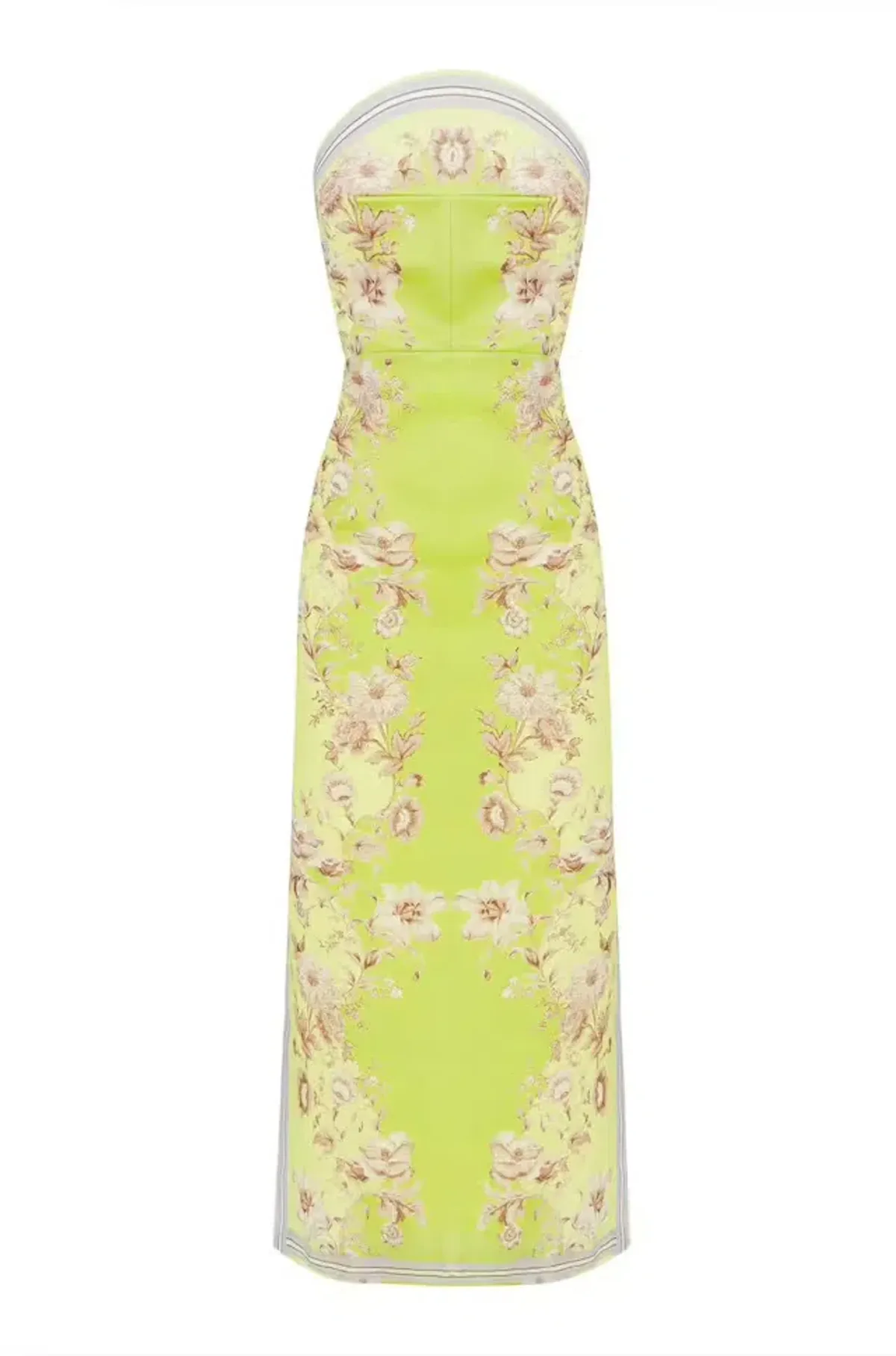 Alemais Marlow Bodice Midi Dress Lemon Paisley Size 10 - Image 4