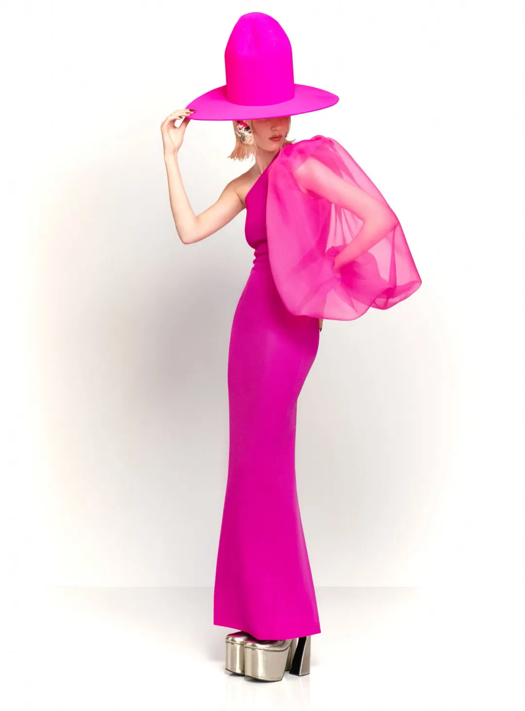 Solace London The Hudson Maxi Dress in Pink Size 8 for rent on The Volte - main image