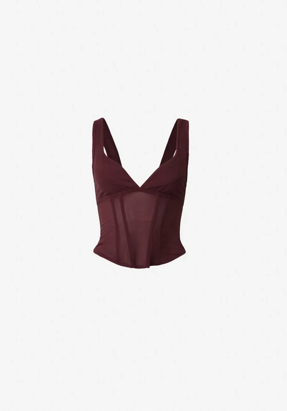Viktoria and Woods Theta Bustier Corset Top in Oxblood Deep Burgundy Size 1 /AU 8 - Image 5