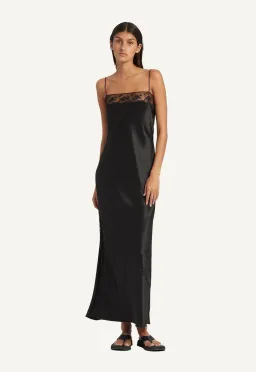 Sir the Label Willa Bias Midi Dress Black Size 0 / AU 6 for rent on The Volte - image 1