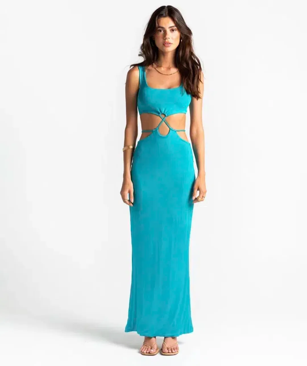 Arcina Ori Christina Maxi Dress Aqua Size XS / AU 6 for rent on The Volte - main image