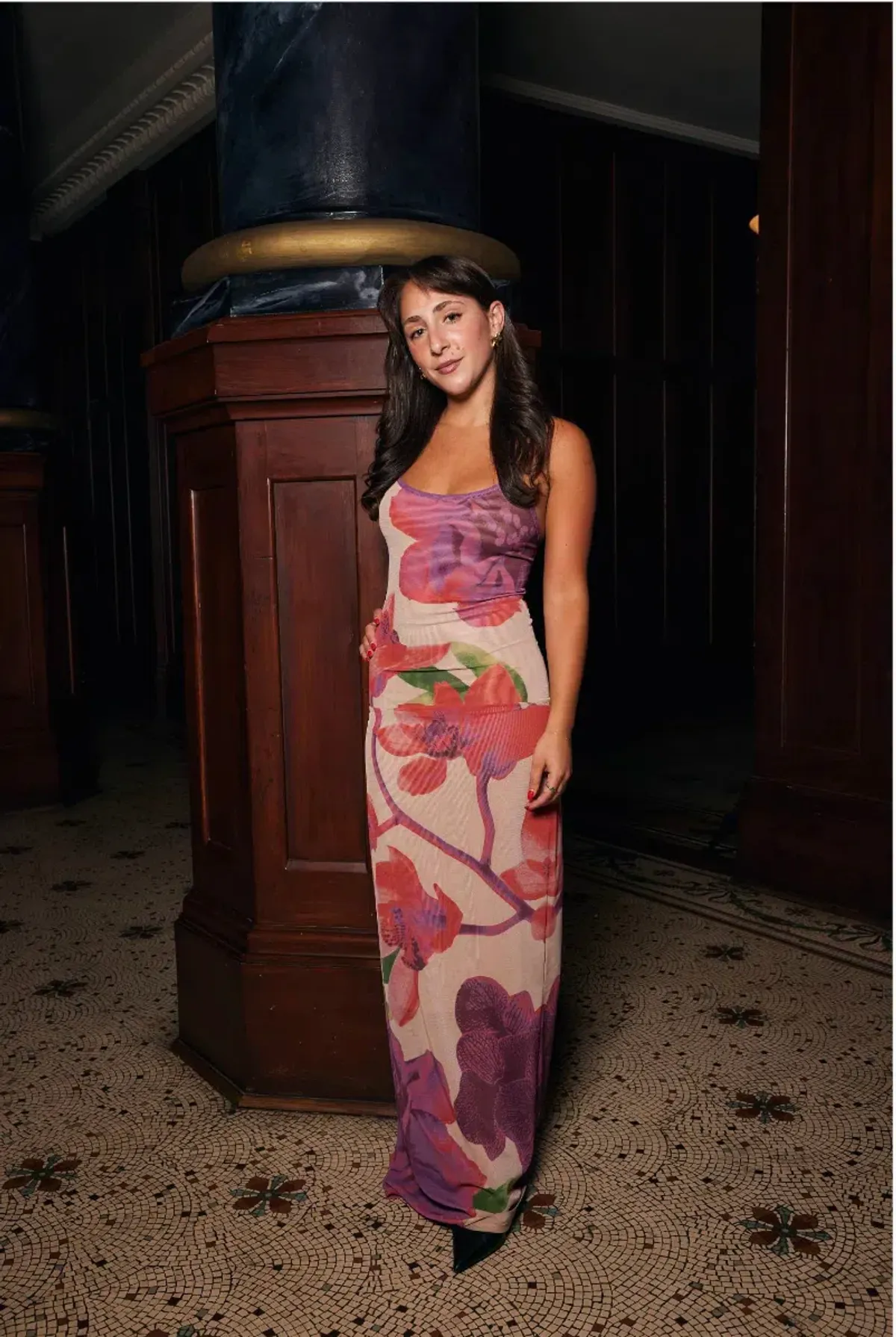 With Harper Lu Slip Dress Fuschia Bloom Size 12 - Image 1