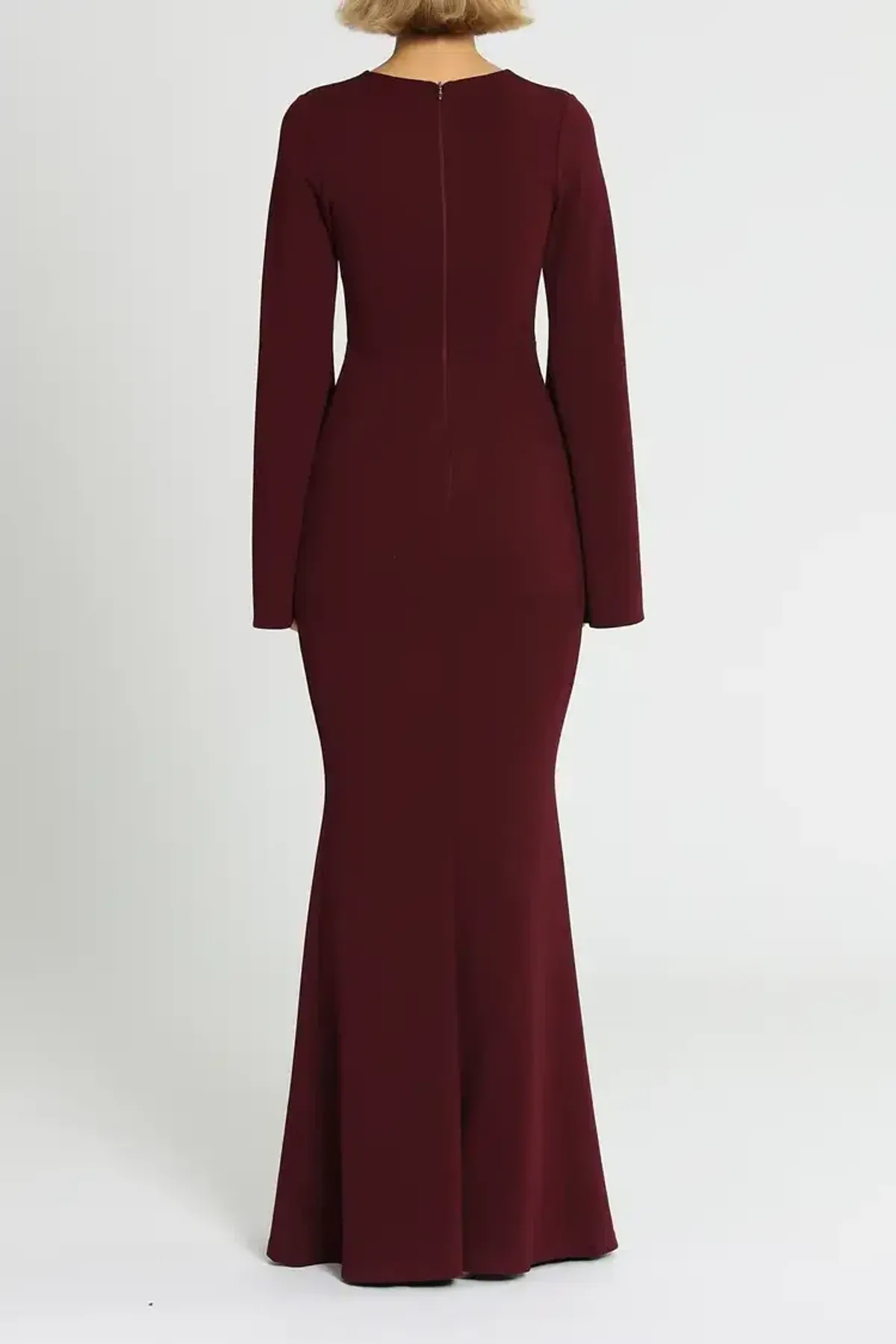 Pasduchas Amaryllis Gown in Wine Size 8 - Image 3