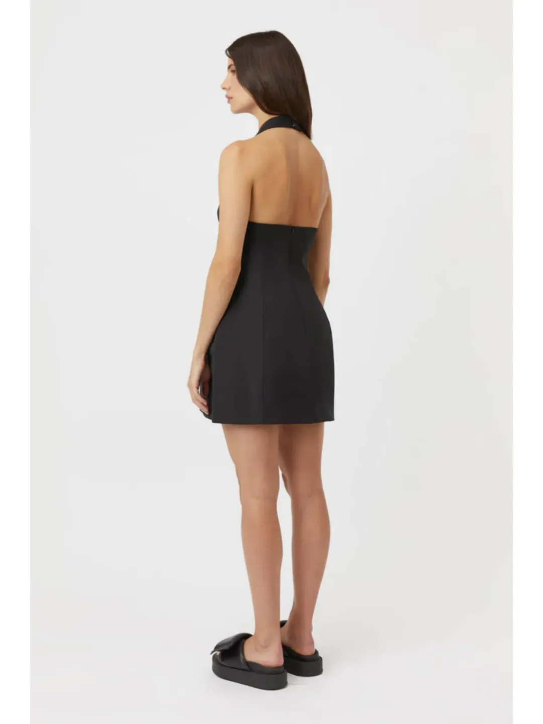 Camilla and Marc Petra Mini Dress Black Size AU 8 for rent on The Volte - main image