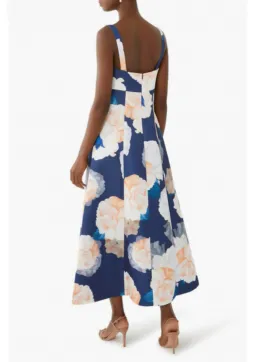 Leo Lin Odette Midi Dress Rosebud Print Size AU 12 for rent on The Volte - image 2