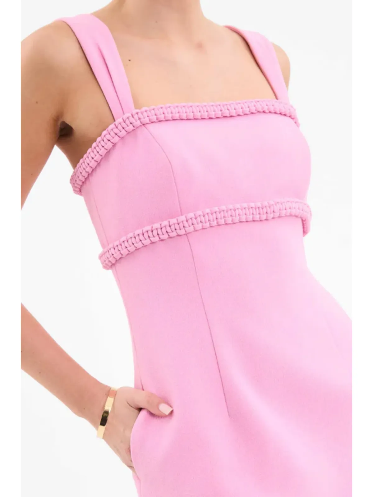 Rebecca Vallance Rochelle Mini Dress Pink Size AU 8 - Image 2