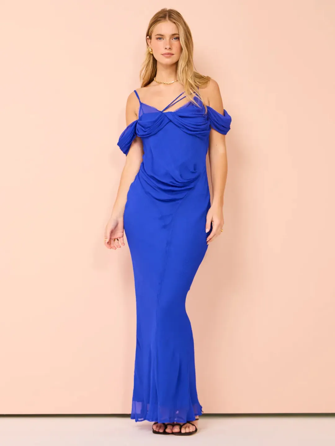 Rachel Gilbert Quinn Dress Blue Size AU 8 for rent on The Volte - main image