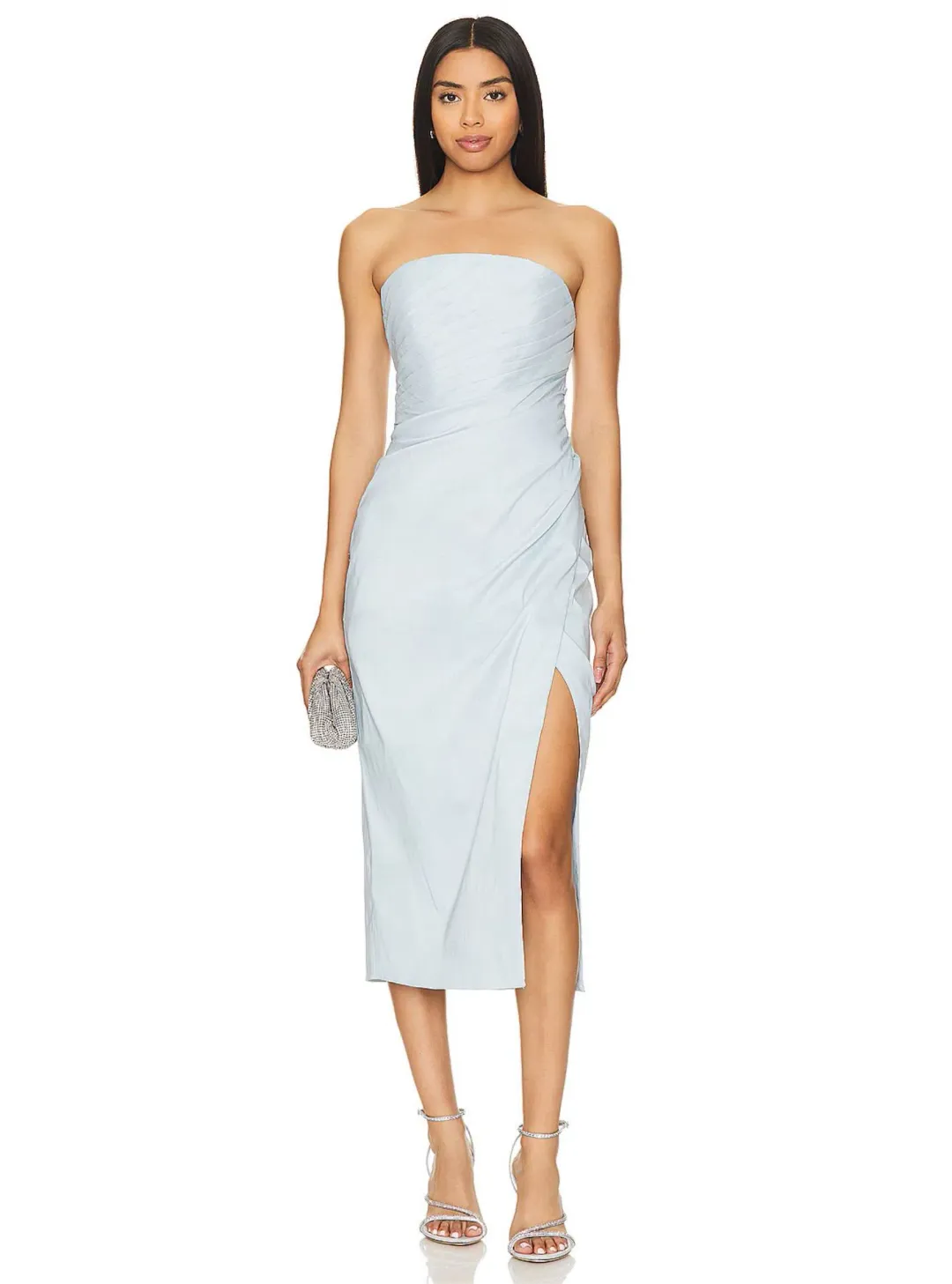 Rachel Gilbert Mira Midi Dress Blue Size AU 6 for rent on The Volte - main image