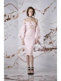 Asilio Candy Eyed Midi Dress Pink Size AU 10 for rent on The Volte - image 1