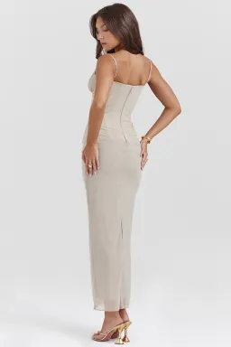 House of CB Nalini Maxi Dress Sand Size 10 for rent on The Volte - image 3