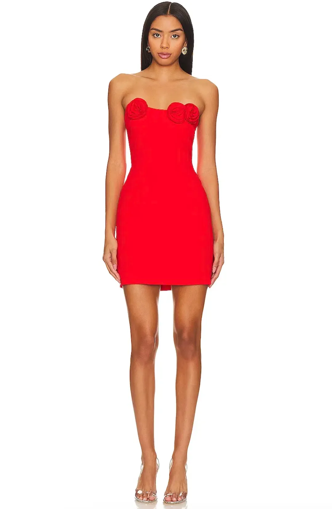 Amanda Uprichard Sabine Mini Dress Crimson Red Size 8 for rent on The Volte - main image