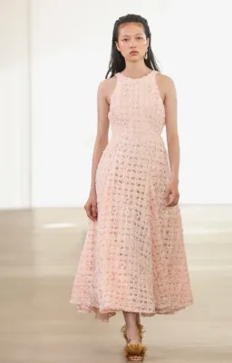 Aje Quintette Backless Midi Dress in Soft Pink Size 8 for rent on The Volte - image 6