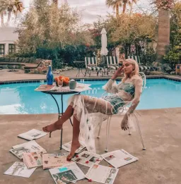 Isabelle Quinn Emie Mesh Dress Sequin Size 10 for rent on The Volte - image 5