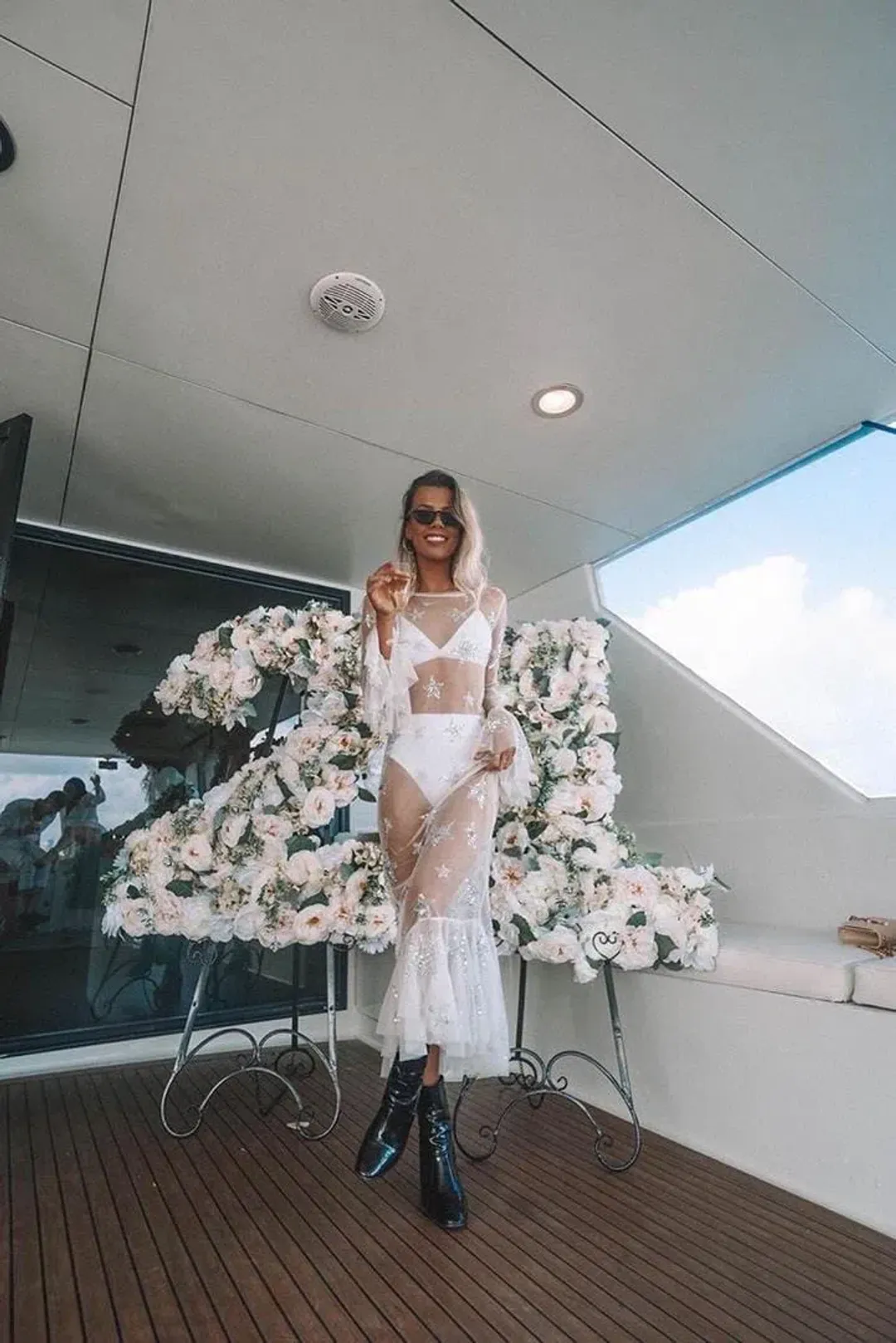 Isabelle Quinn Emie Mesh Dress Sequin Size 10 for rent on The Volte - main image