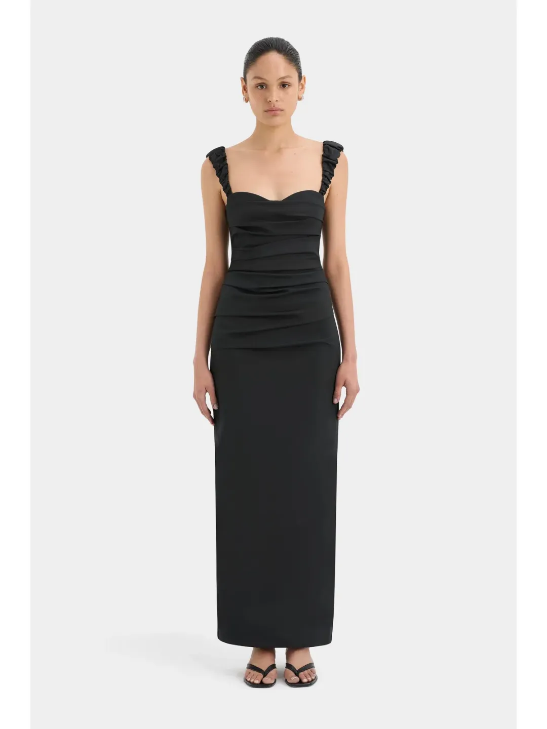 Sir The Label Azul Balconette Gown Black Size AU 10 for rent on The Volte - main image