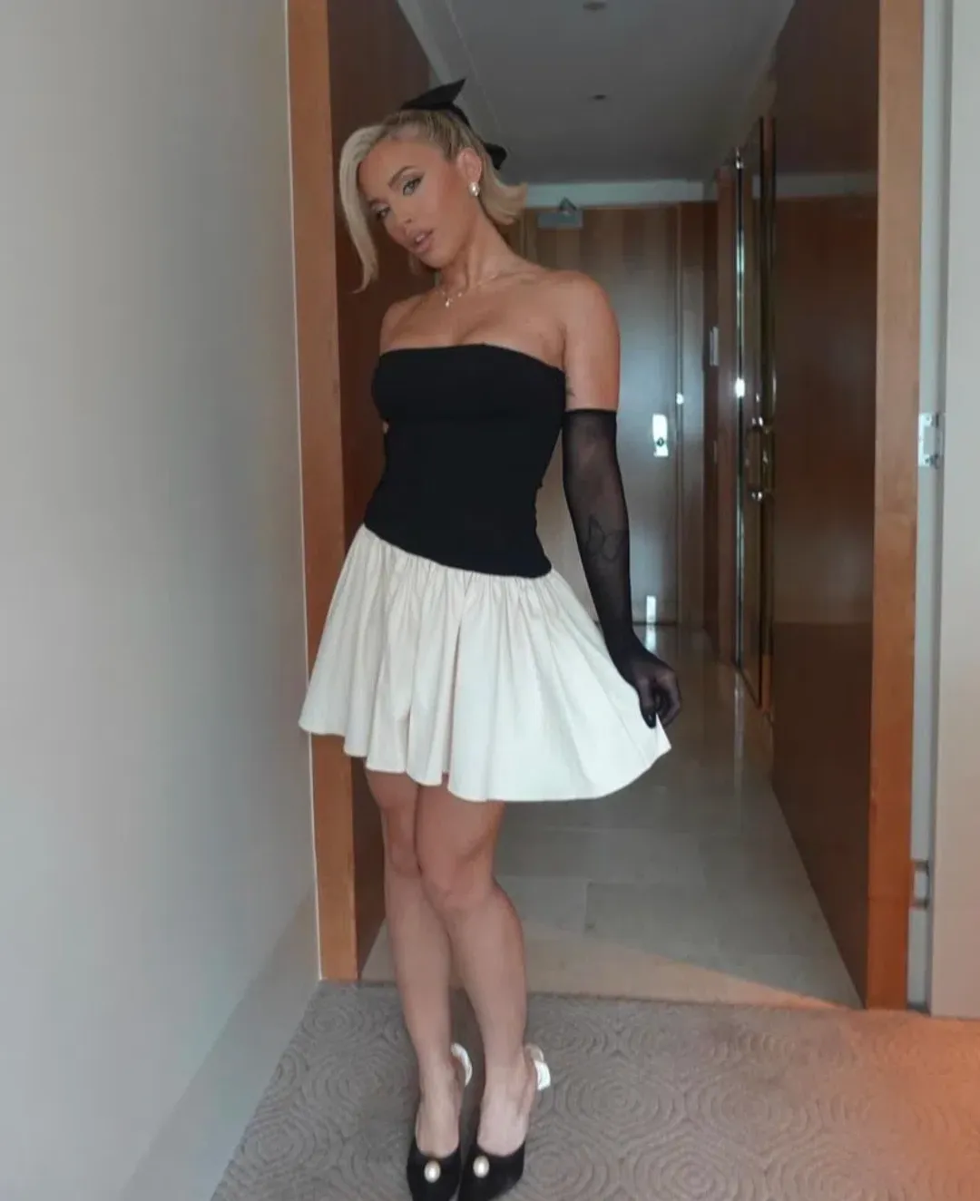 Arcina Ori Celine Dress Black Size 8 for rent on The Volte - main image