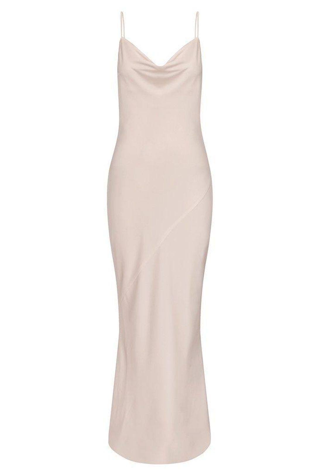 Shona Joy Luxe 'Porcelain' Bias Cowl Slip Dress Blush Size 8 for rent on The Volte - main image
