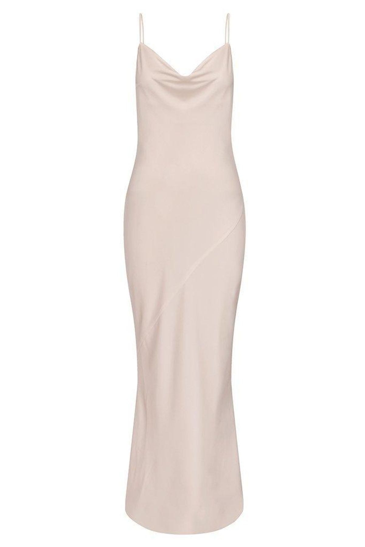 Shona Joy Luxe 'Porcelain' Bias Cowl Slip Dress Blush Size 8 - Image 5