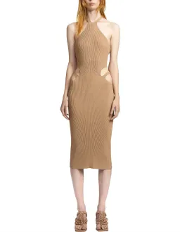 Dion Lee Lustrate Fork Dress Beige Size 10 for rent on The Volte - image 1