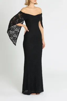 Pasduchas Flourish Gown in Black Size 6 for rent on The Volte - image 3