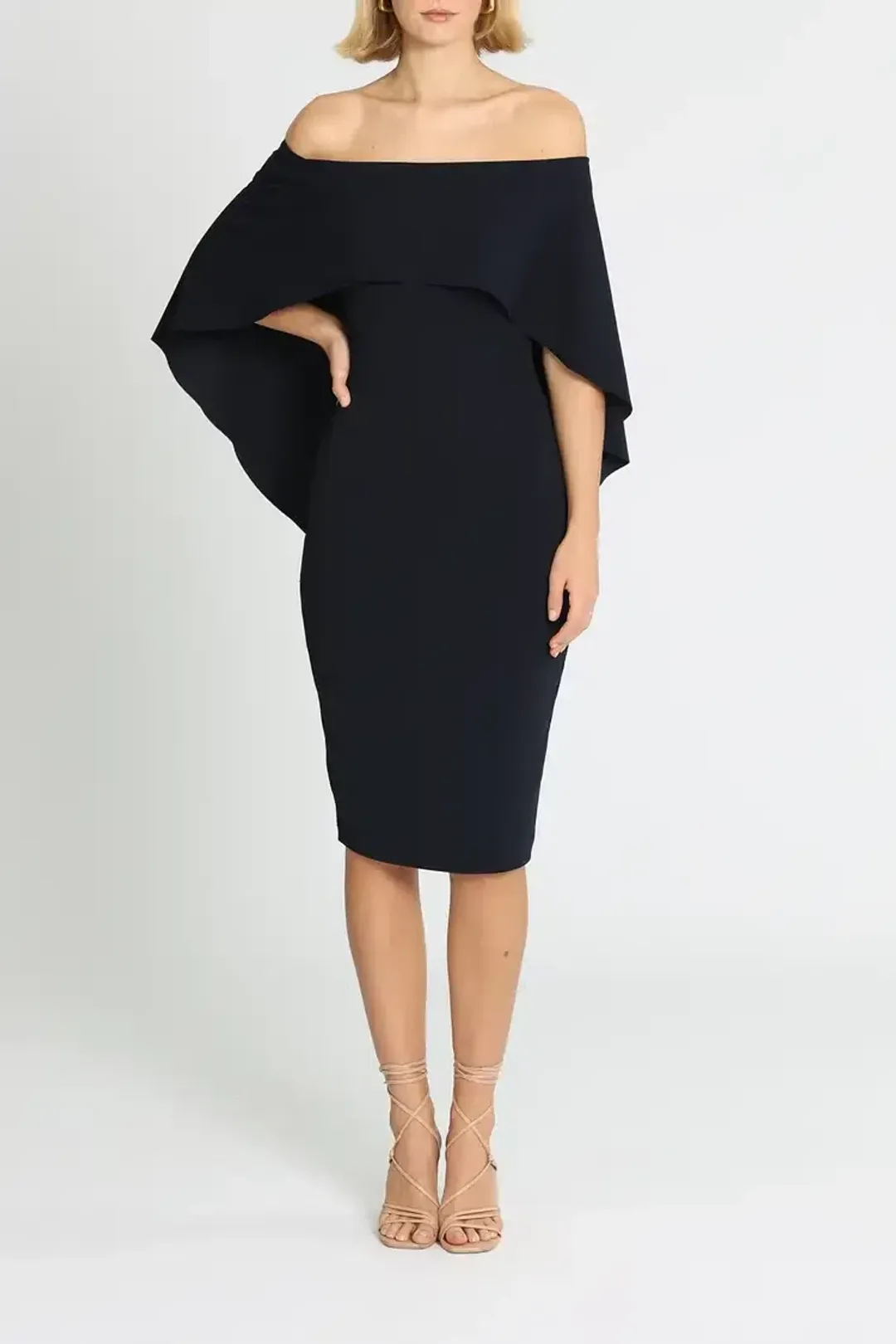 Pasduchas Composure Midi Dress in Black Size 14 for rent on The Volte - main image