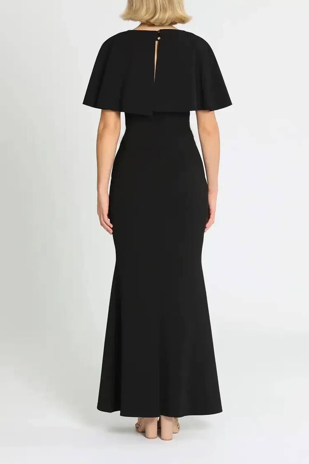 Pasduchas Mrs Carter Gown in Black Size 16 for rent on The Volte - main image