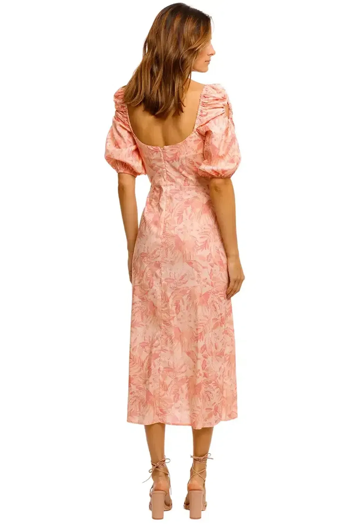 Pasduchas Aviary Midi Dress in Pink Size 10 - Image 3
