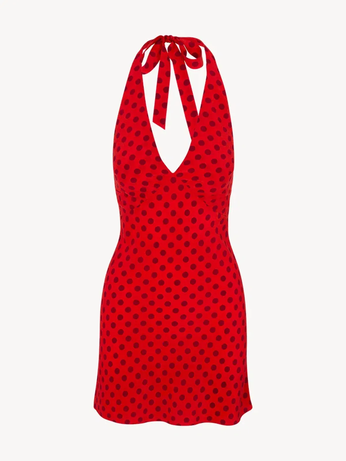 Realisation Par The Leila In Aura Halter Mini Dress Red Size 6 - Image 3