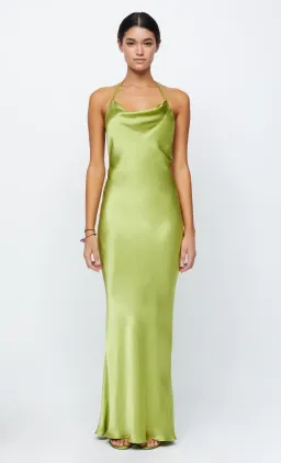 Bec & Bridge Odessa Halter Maxi Dress in Chartreuse Green Size 10 for rent on The Volte - image 3