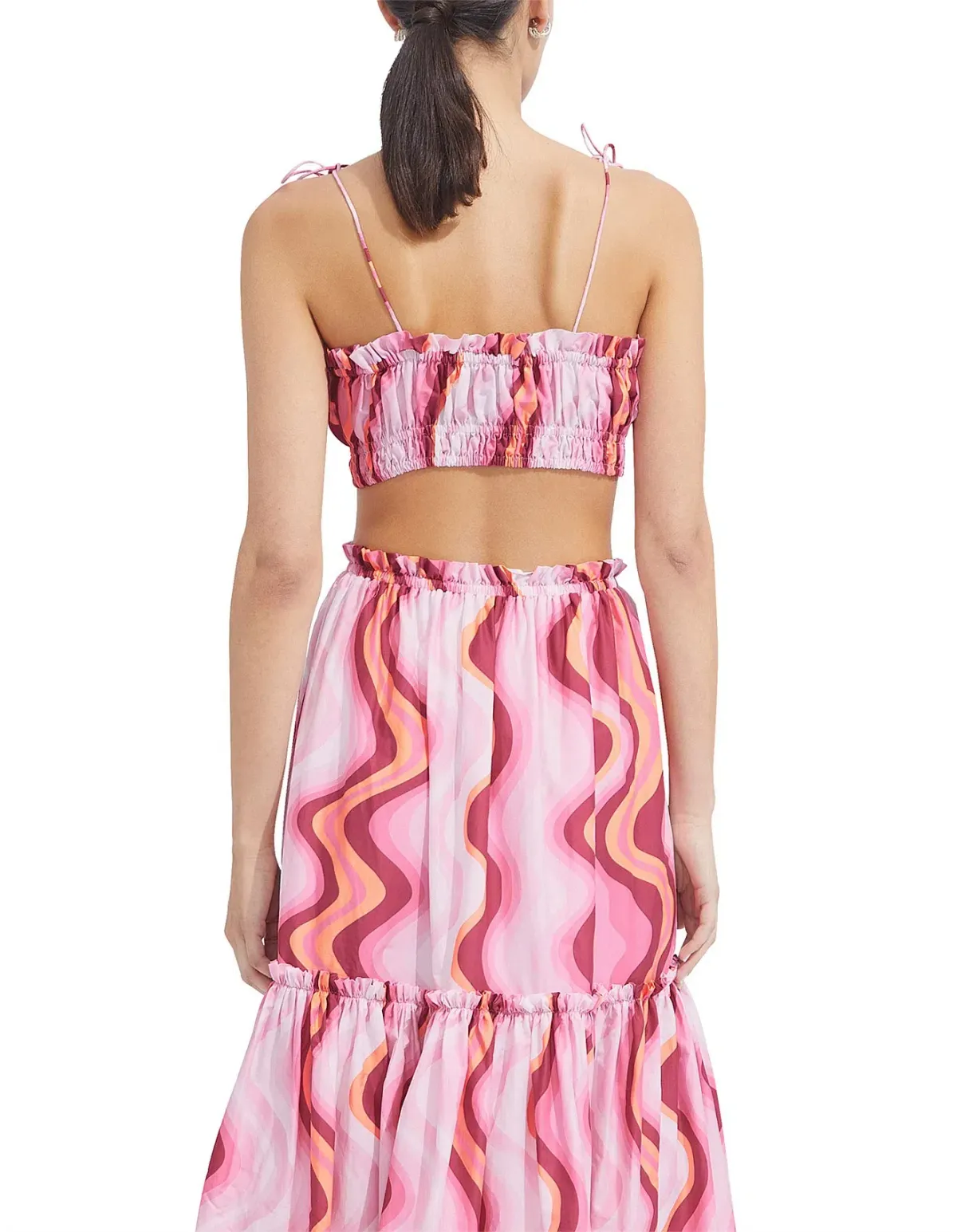 Steele Cameron Bustier & Austin Skirt Set in Groovy Print Size 8/10 - Image 2