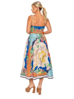 Zimmermann Alight Picnic Dress Nautical Map Size 3 / AU 14 for rent on The Volte - image 2