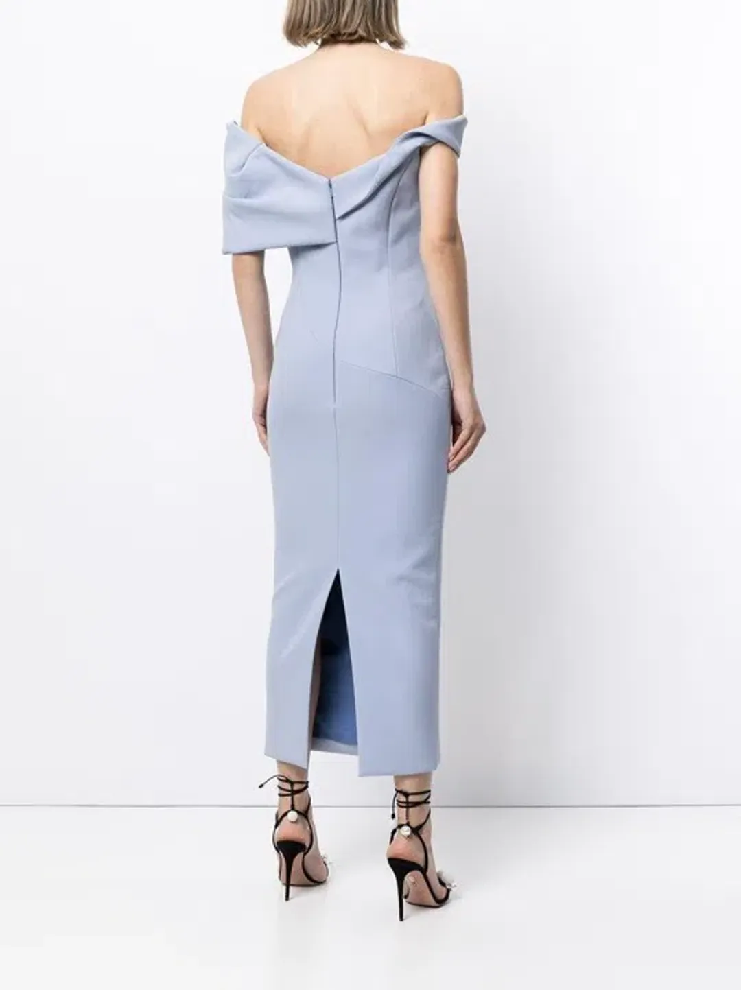 Rachel Gilbert Matteo Dress In Powder Blue Size AU 12 for rent on The Volte - main image