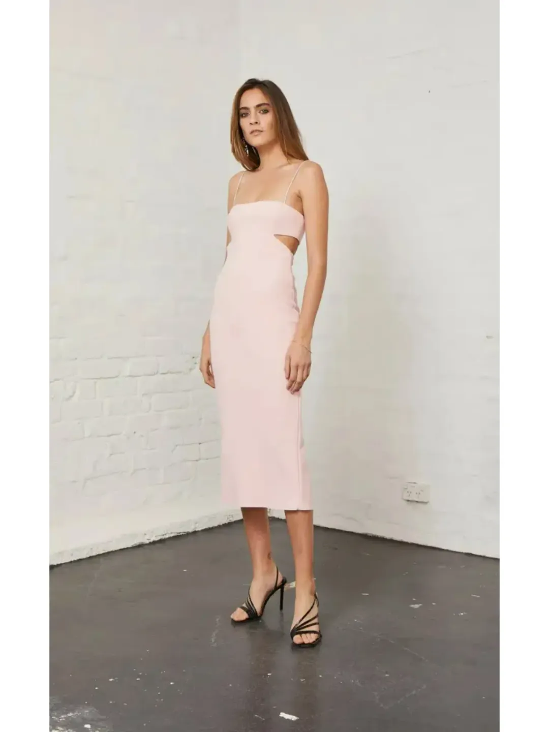Bec & Bridge Elle Cut Out Midi Dress Size AU 8 for rent on The Volte - main image