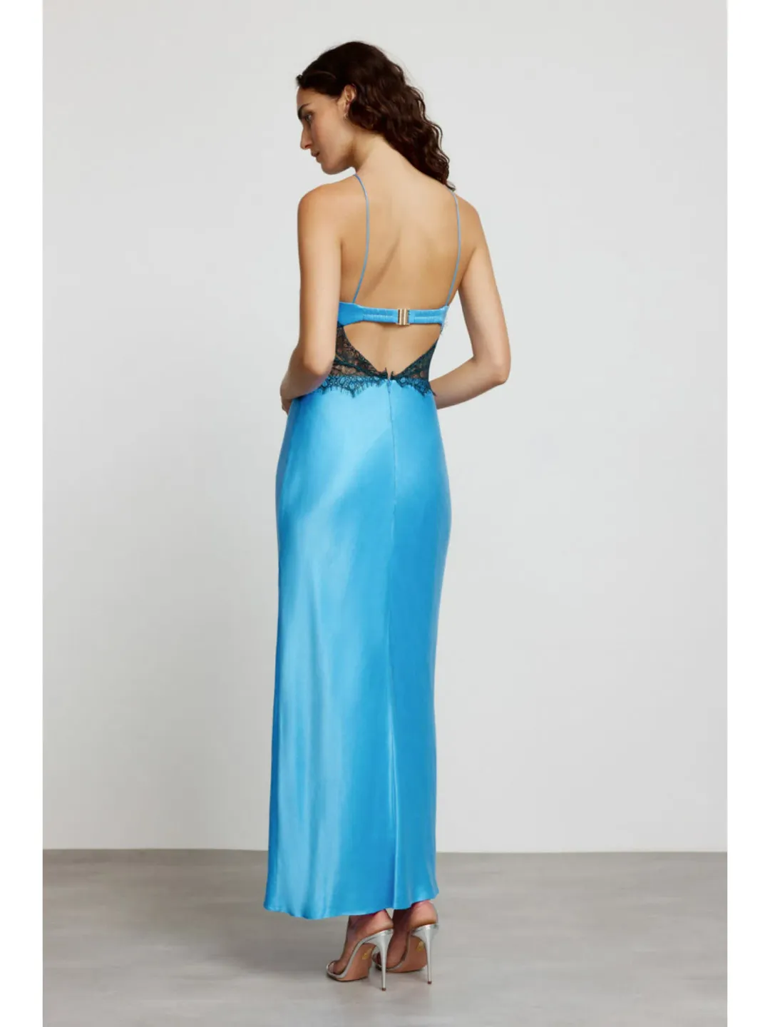 Significant Other Helaina Midi Dress Azure Blue Size AU 8 for rent on The Volte - main image