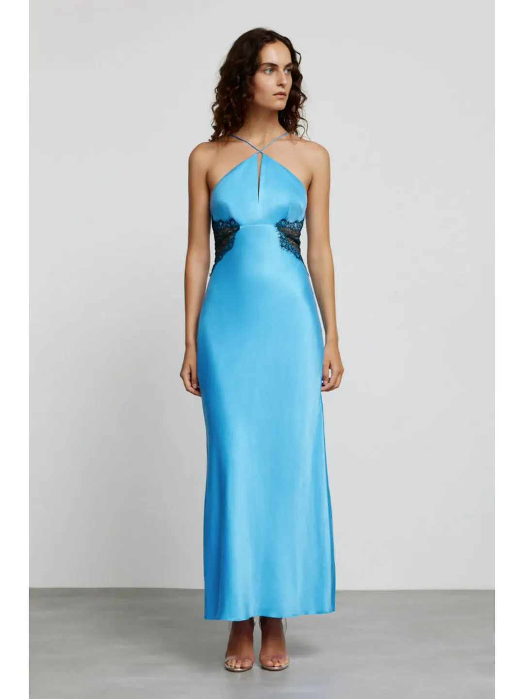 Significant Other Helaina Midi Dress Azure Blue Size AU 8 for rent on The Volte - main image
