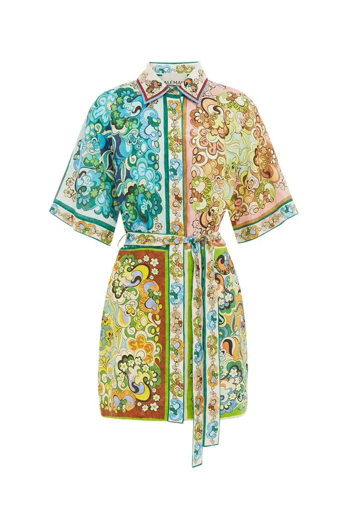 Alemais Dreamer Mini Dress Multi Floral Size 16 - Image 3