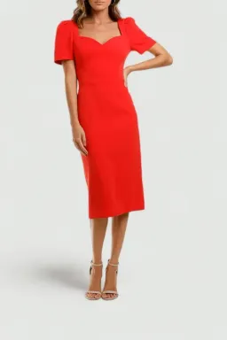 Rebecca Vallance Lamour Dress in Red Size 14 for rent on The Volte - image 1