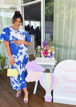 Sir The Label Vivi Puff Sleeve Maxi Dress Merce Abstract Print Size 1 /Au 10 for rent on The Volte - image 7