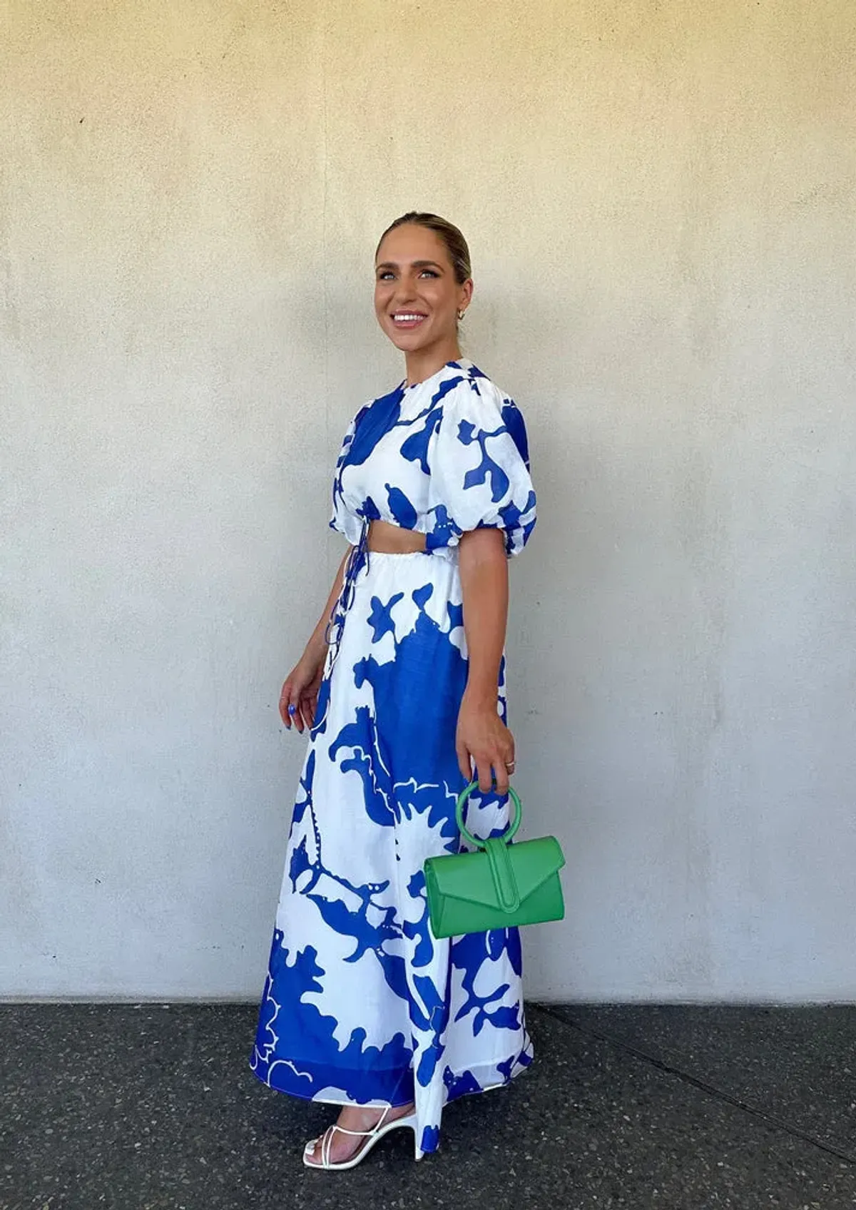 Sir The Label Vivi Puff Sleeve Maxi Dress Merce Abstract Print Size 1 /Au 10 - Image 5