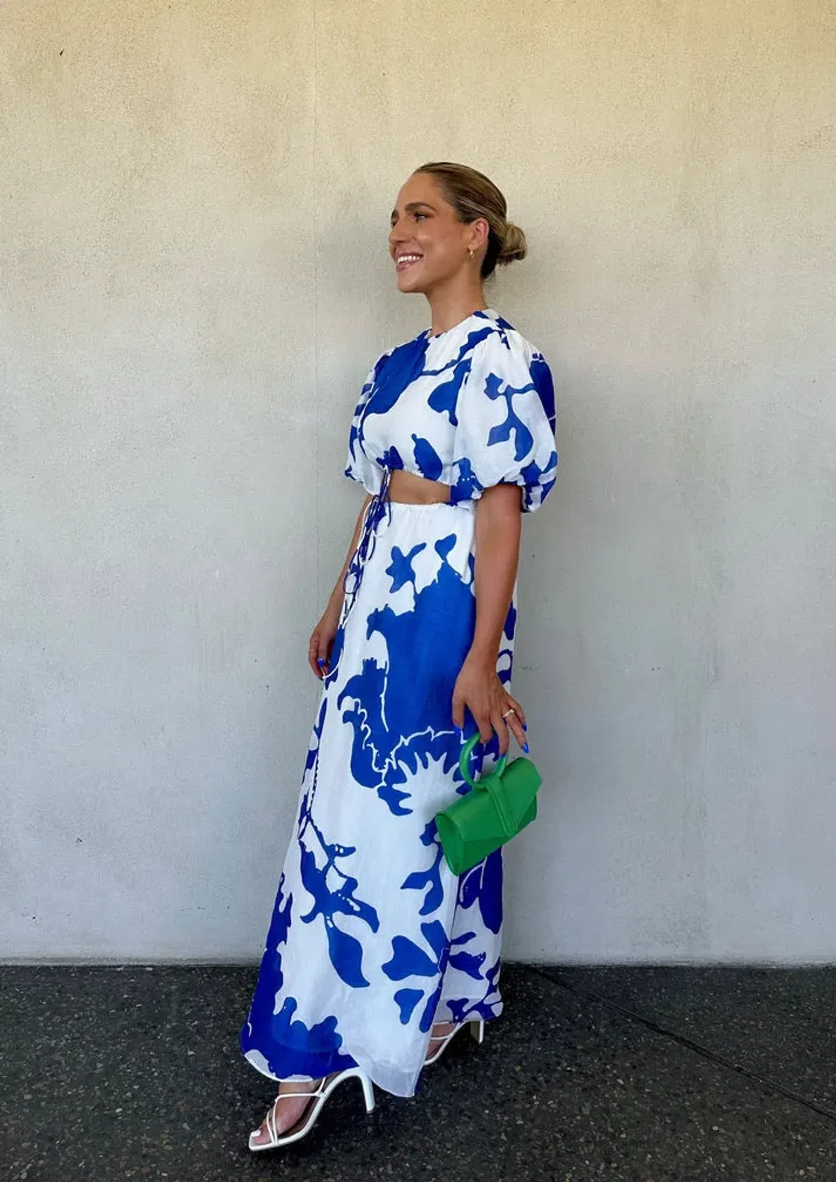 Sir The Label Vivi Puff Sleeve Maxi Dress Merce Abstract Print Size 1 /Au 10 - Image 6