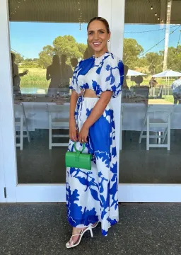 Sir The Label Vivi Puff Sleeve Maxi Dress Merce Abstract Print Size 1 /Au 10 for rent on The Volte - image 4