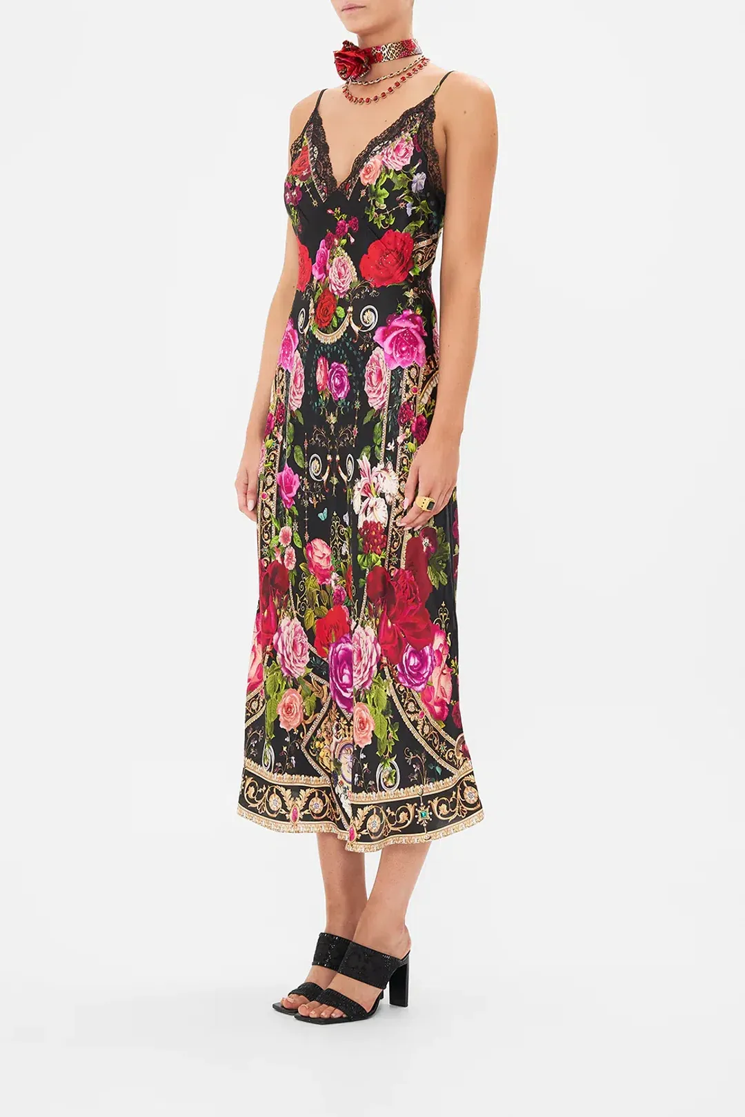 Camilla Reservation for Love Midi Dress Size 14/L for rent on The Volte - main image