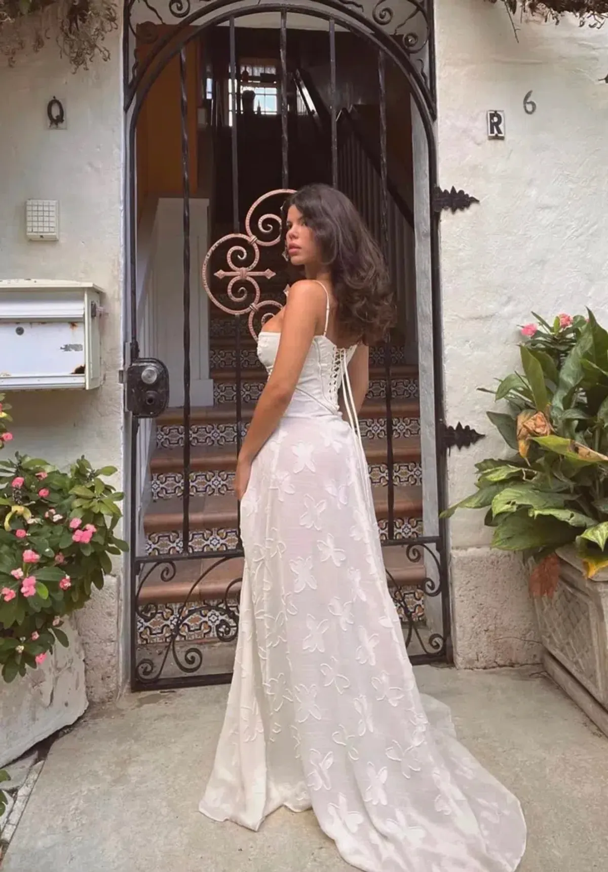 House Of CB Seren Dress In Vintage Cream Size S / AU 8 - Image 5