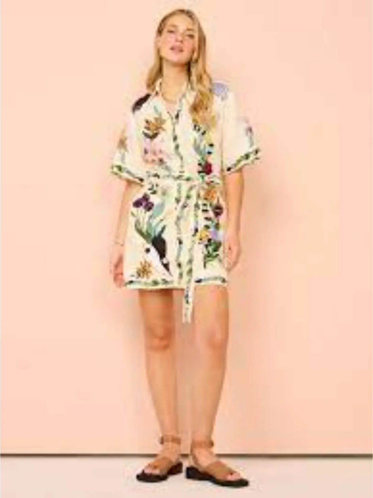 Alemais Meagan Mini Dress Print Size AU 8 - Image 2