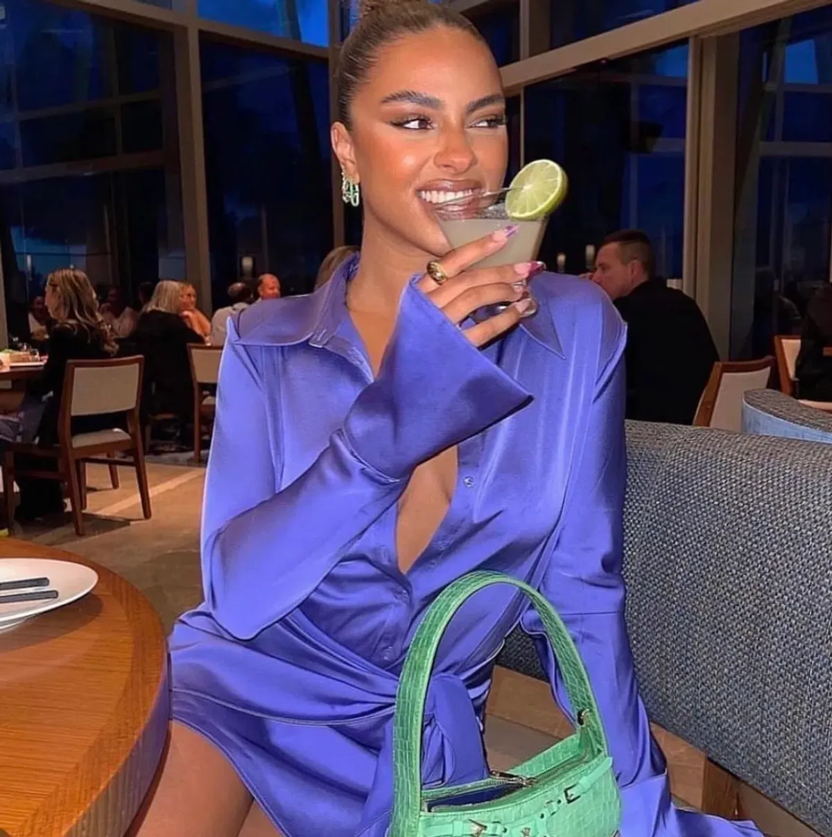 Rat & Boa Alanis Dress Blue Size M / AU 10 - Image 3