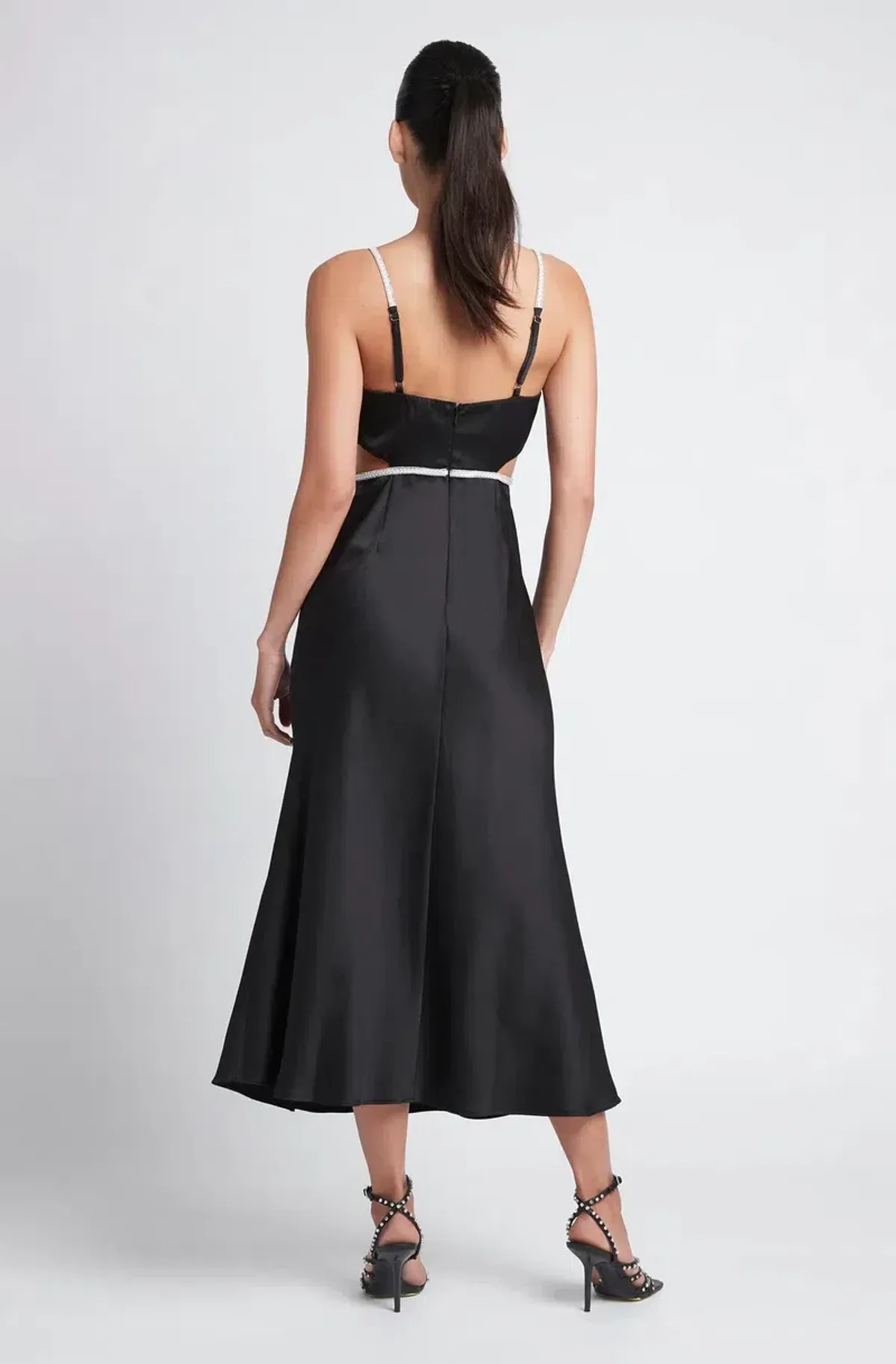 Sheike Kendall Midi Dress Black Size 8 - Image 2
